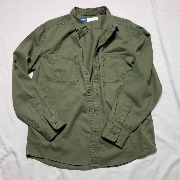 Men's Old Navy Oversized Cotton Shirt Jacket - Picture 9 of 15